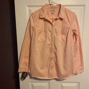 Coral button down size medium